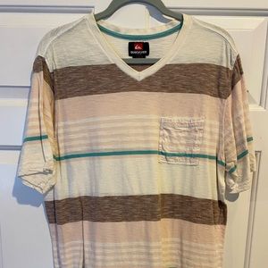 Quicksilver V-neck T-shirt size large. Worn twice
